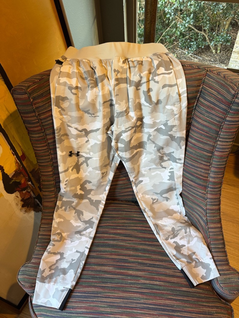 Under Armour Light Gray & White Joggers